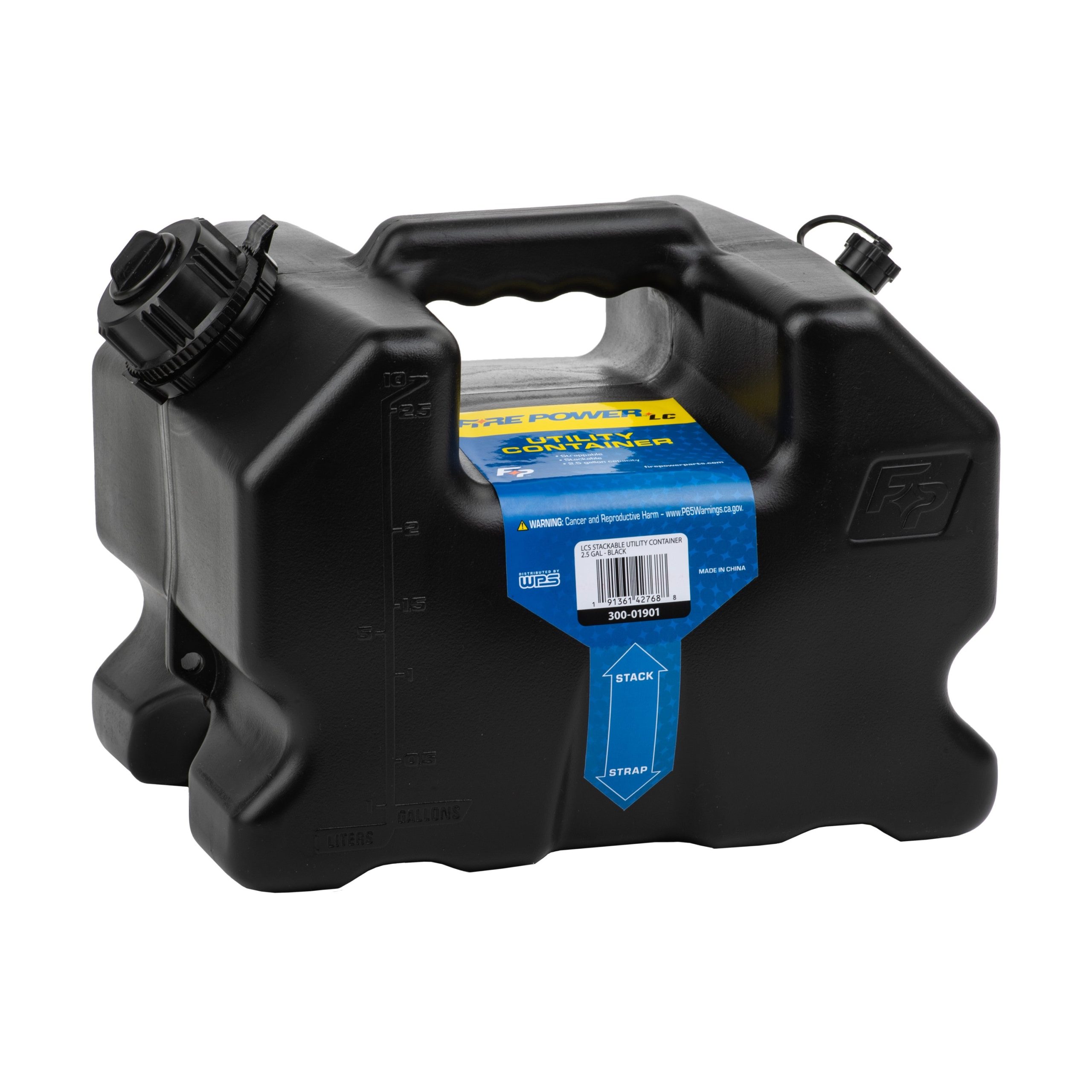 FIRE POWER LCS STACKABLE CONTAINER 2.5 GAL - BLACK - 300-01901