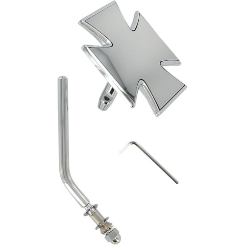 Drag Specialties Maltese Cross Mirror Round Stem (1901-6060)