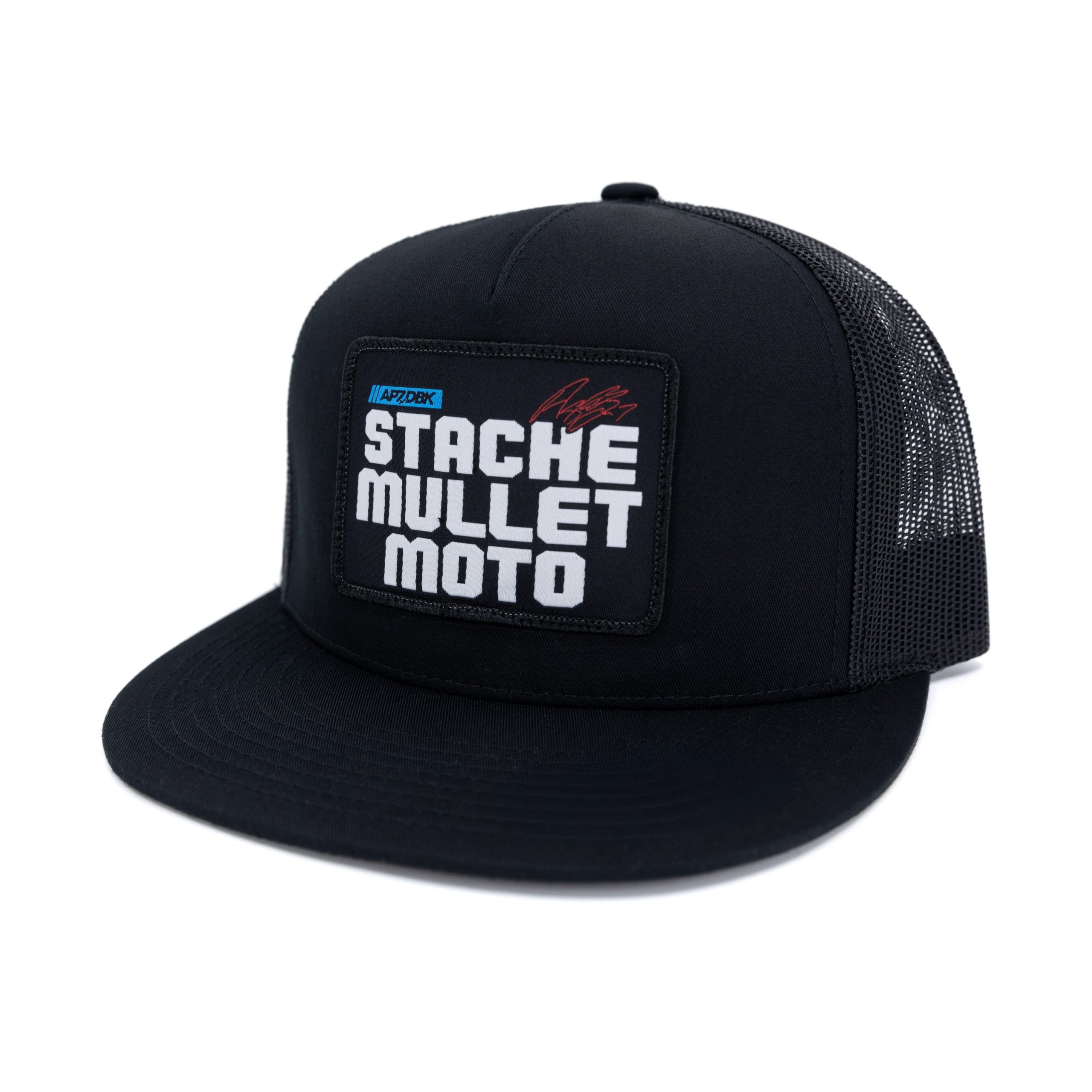 DBK STACHE MULLET MOTO 2FIFTY HAT BLACK - 325-00036