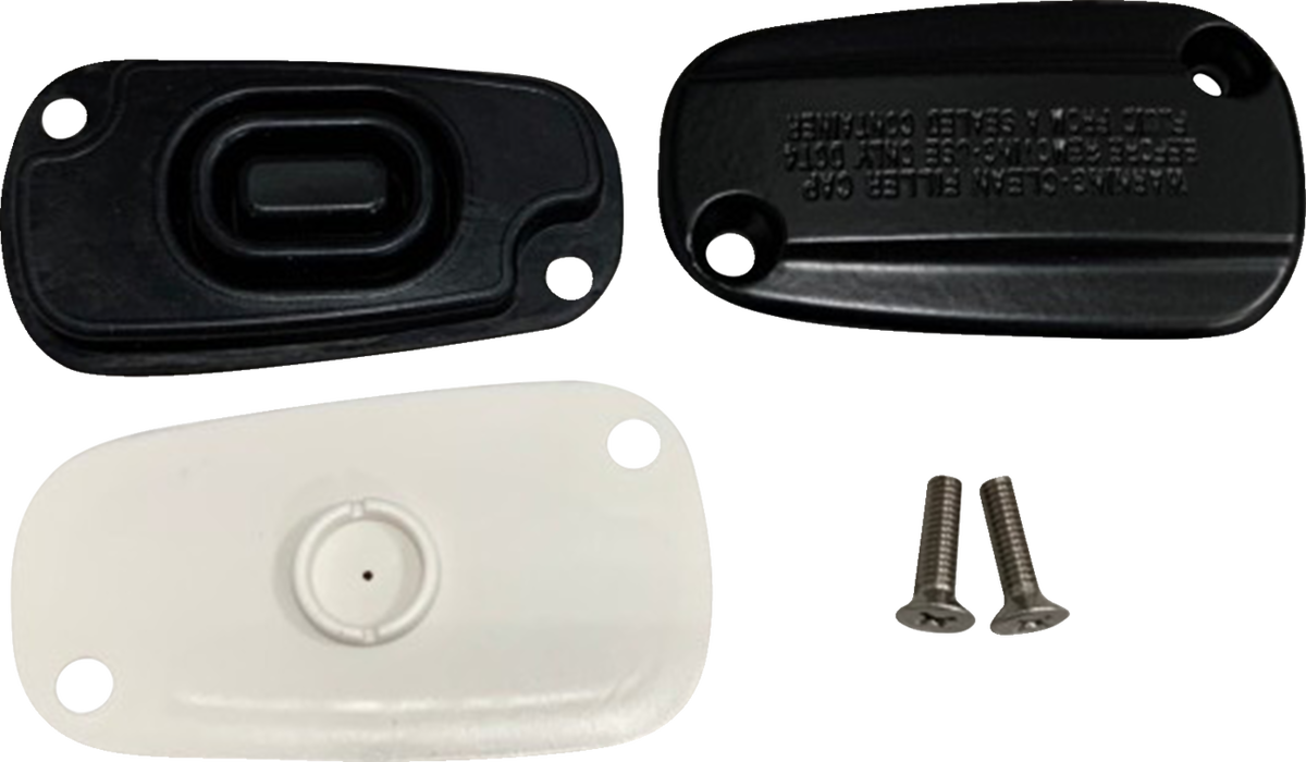 DRAG SPECIALTIES OE Style Rear Brake Master Cylinder Cover Kit - Black - Softail '18-'24