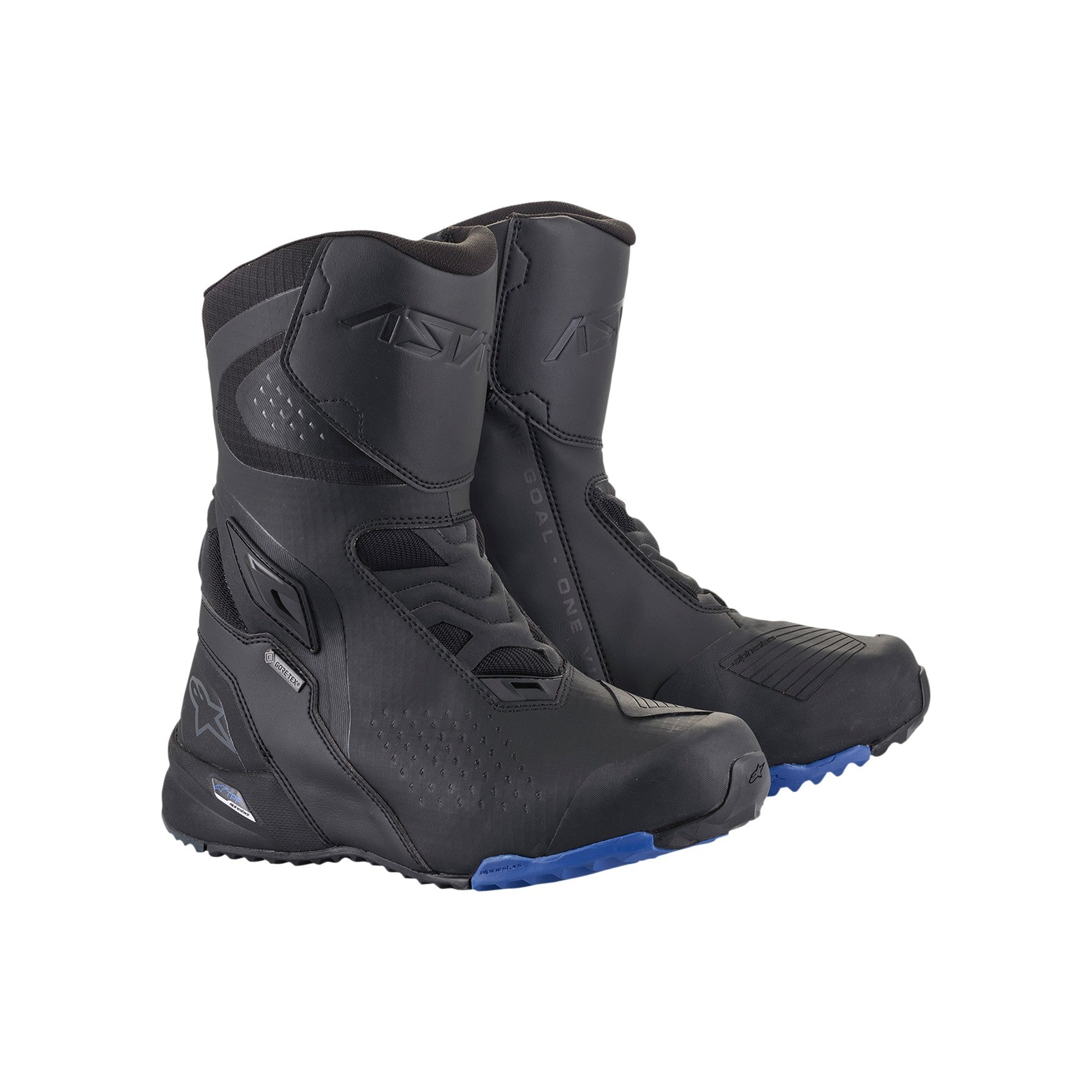 ALPINESTARS RT 8 GORE TEX BOOTS BLACK BLUE US 8 EU 42 - 3401-0945