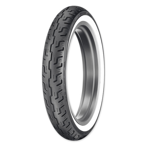 Dunlop D401 Front Tire - Wide Whitewall - 100/90-19 (45064215)