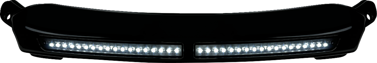CUSTOM DYNAMICS LED Windshield Trim - Gloss Black