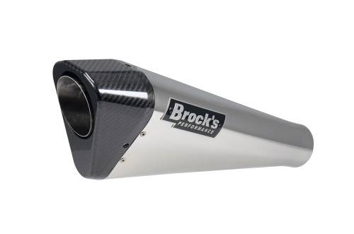 Brocks Suzuki Penta-Carbon Full System 15" Muffler (Polished) GSX-R1000 (05-06)