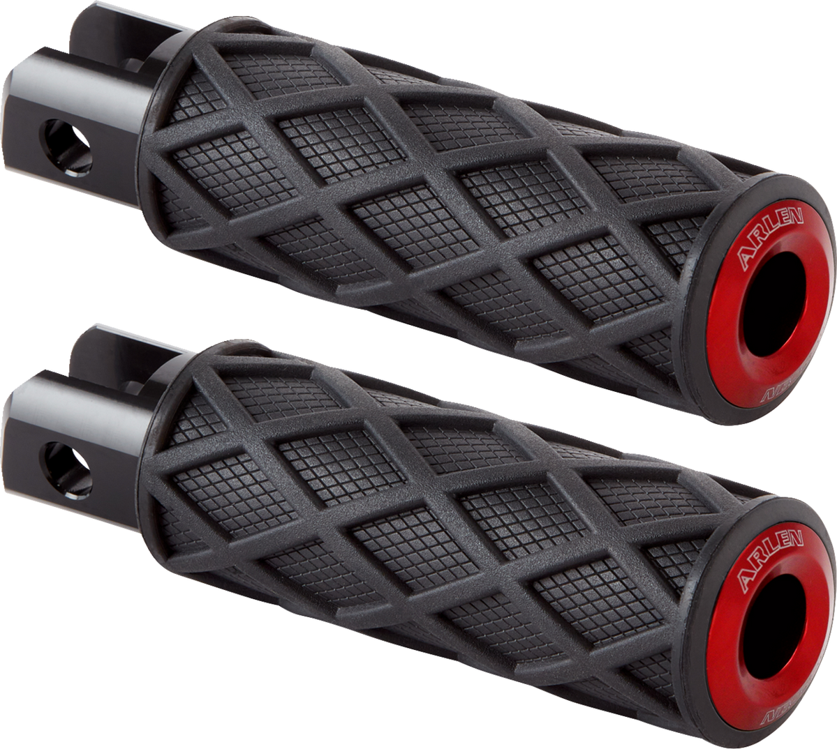 ARLEN NESS Diamond Footpegs - M8 Softail - Driver - Red