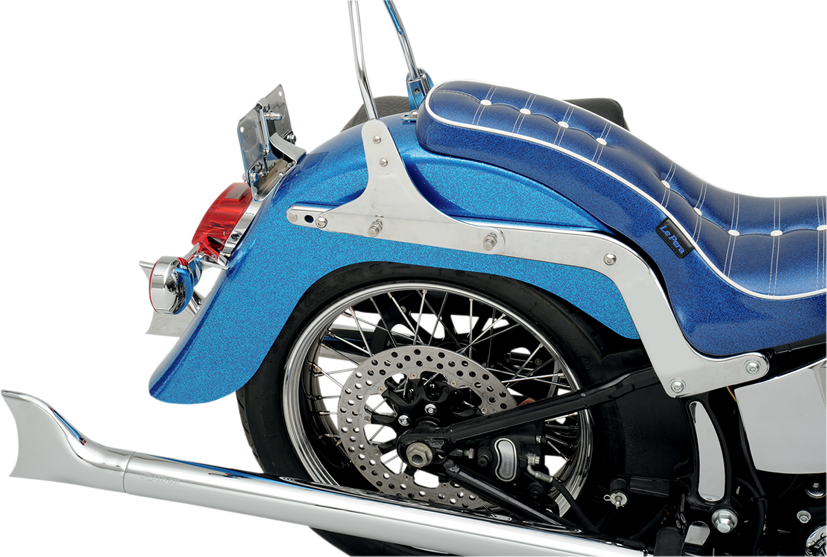 KLOCK WERKS Stocker 4" Stretched Rear Fender - Steel - 7.125" W