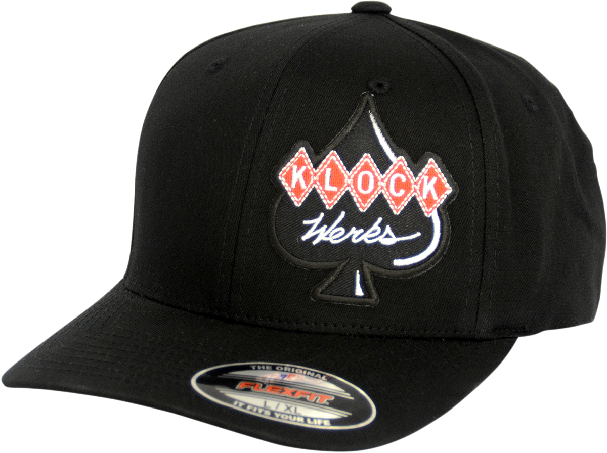 KLOCK WERKS Offset Logo Flexfit Hat - Black - Small/Medium