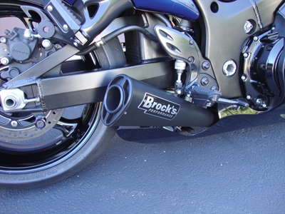 Brocks Suzuki GSXR 1300 Hayabusa (08-Present) 14" Muffler Black Alien Head Full System