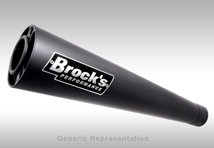 Brocks Suzuki GSXR 1000 (05-06) 20" Muffler Black Street Meg Full System