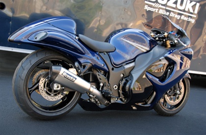 Brocks Suzuki GSXR 1300 Hayabusa Exhaust (2008-Present) CT Single Full System 16" Muffler (397658)