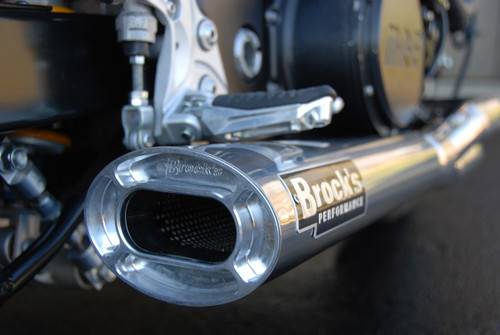 Brocks Suzuki GSXR 1300 Hayabusa Exhaust (99-Present) Tiwinder Polished Full System 18" Muffler