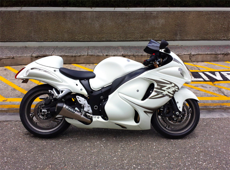 Brocks Suzuki GSXR 1300 Hayabusa Exhaust (2008-Present) CT Megaphone Full System 17" Muffler