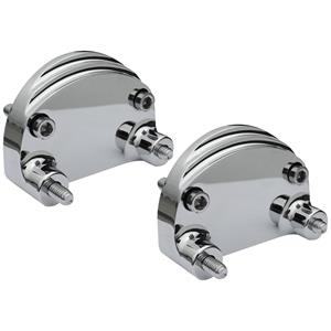 Harley '14-Current Touring 21" Front Fender Chrome Adapters by Fat Baggers