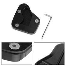 Kickstand Side Stand Extension Pad Fit For SUZUKI HAYABUSA GSXR 1300R 08-19, Black