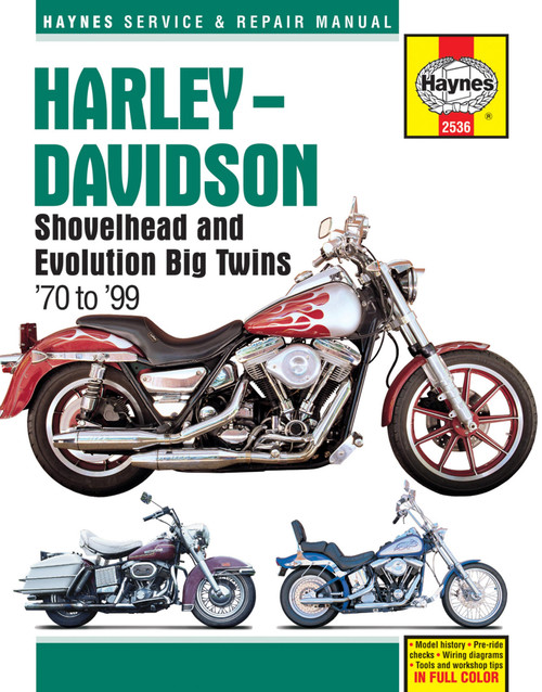 Haynes Repair/Service Manual '70-99 Harley Shovelhead & Evo Big Twins (M2536)