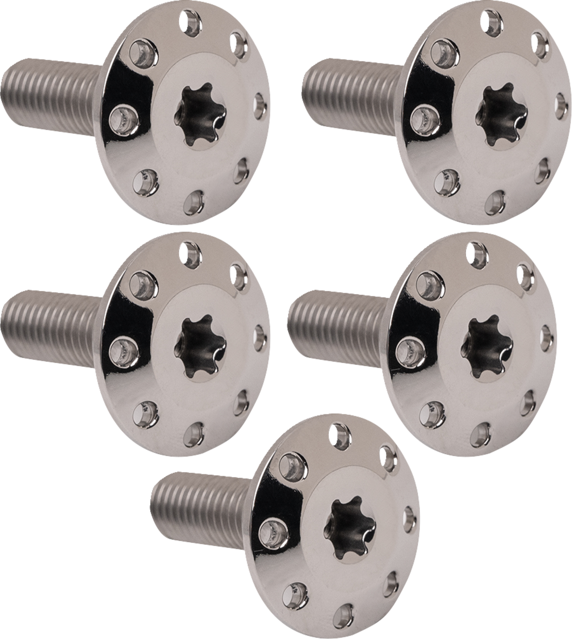 ARLEN NESS Bolt Kit - Holeshot Front Floating Brake Rotor - Spoke Mount - Polished - 5 Pack