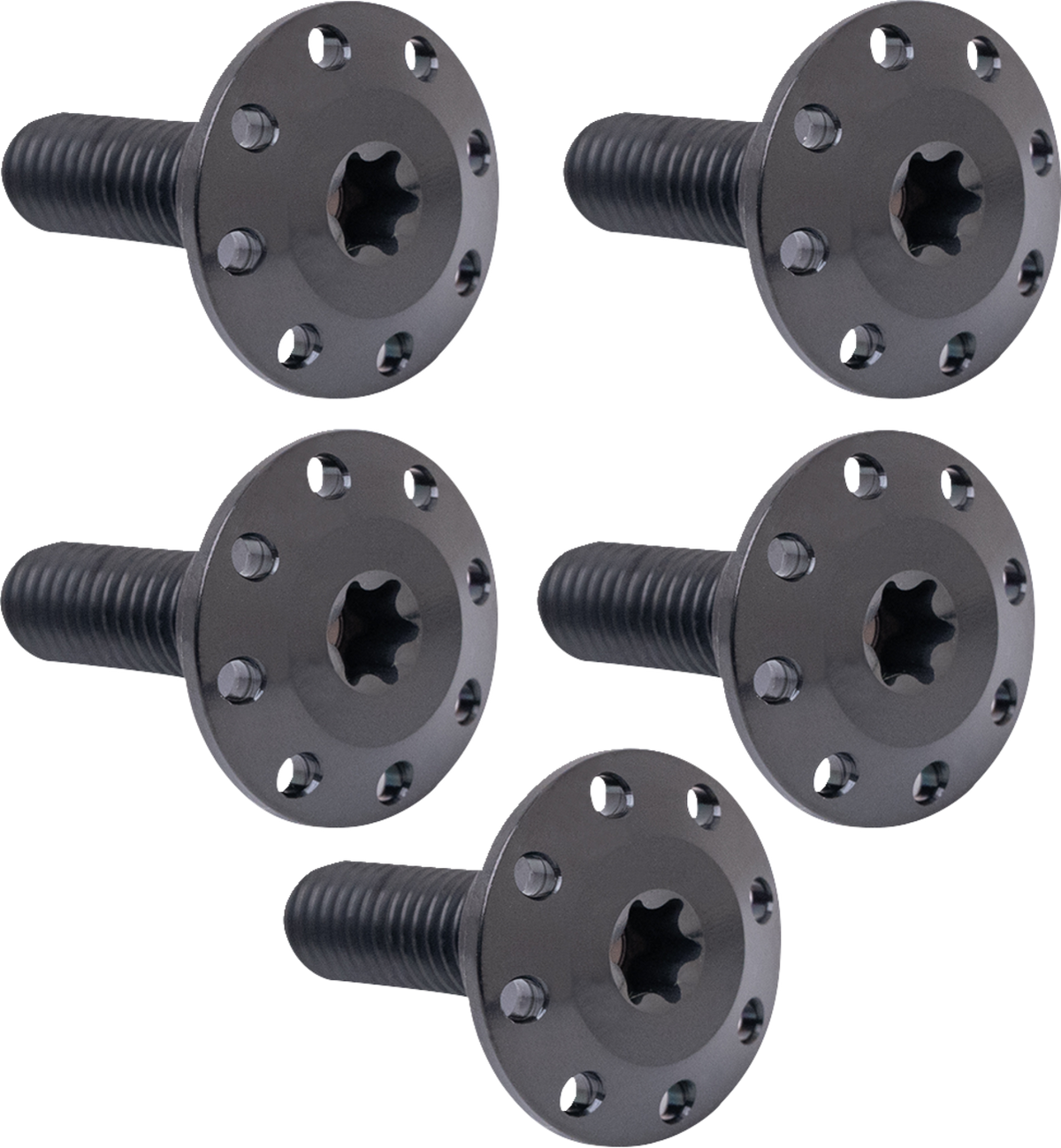 ARLEN NESS Bolt Kit - Holeshot Front Floating Brake Rotor - Spoke Mount - Black - 5 Pack