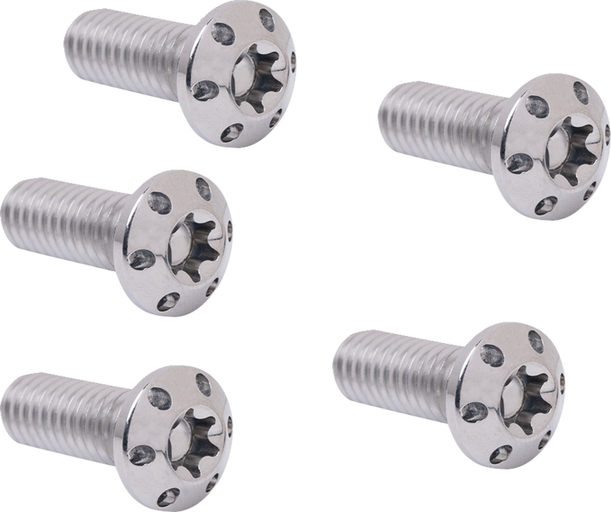 ARLEN NESS Bolt Kit - Holeshot Brake Rotor Front - Hub Mount - Polished 5/16"-18 x 7/8" - 5 Pack