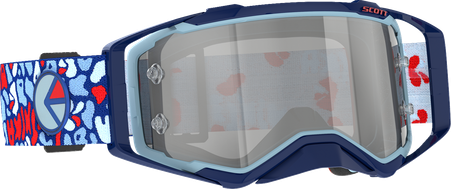 Scott Prospect Ethika Goggle - Blue/Red - Silver Chrome