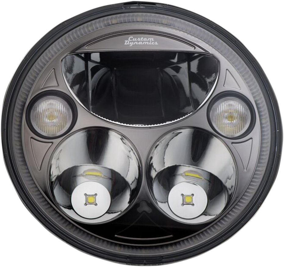 CUSTOM DYNAMICS 7" TruBEAM Headlamp - Black - Chief