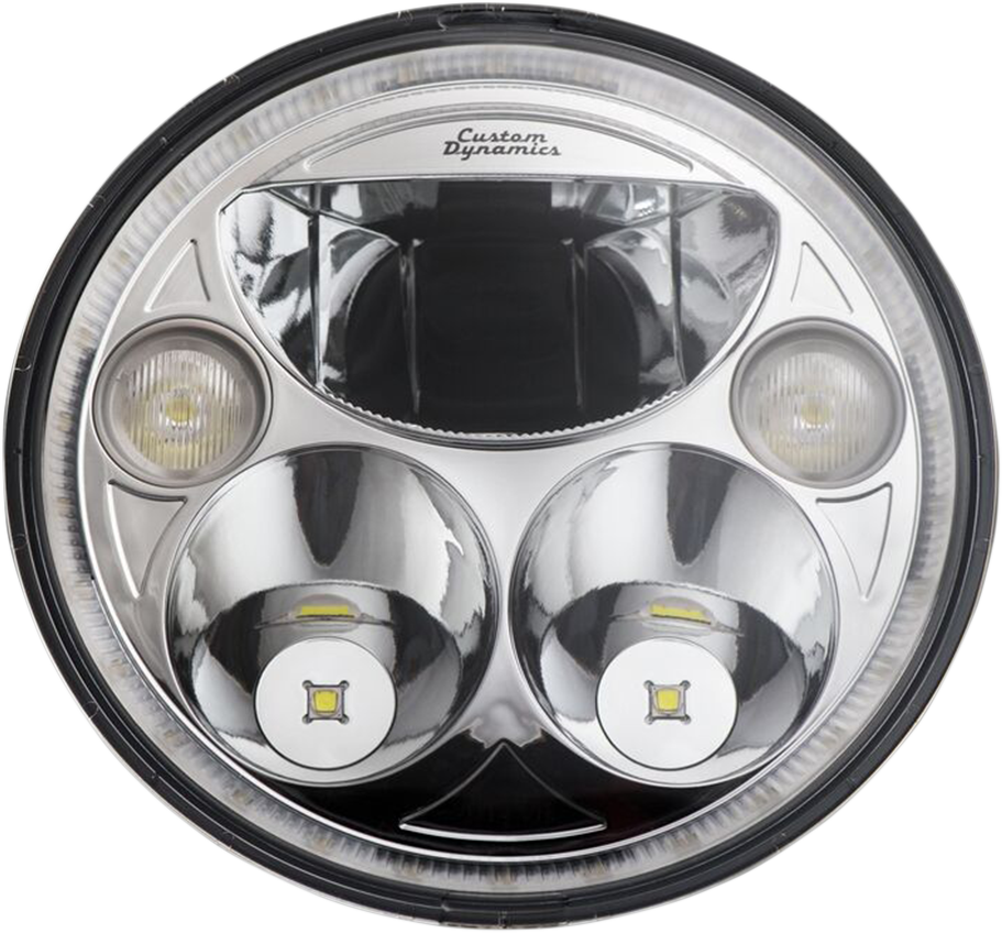 CUSTOM DYNAMICS 7" TruBEAM Headlamp - Chrome - Chief