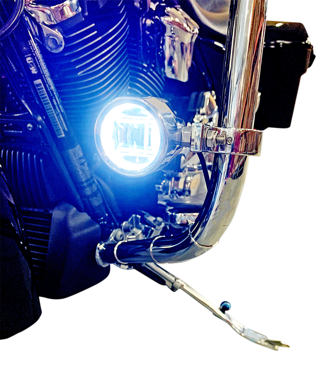 CUSTOM DYNAMICS ProBEAM LED Halo Fog Lamps - Chrome - Clear Lens