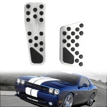 Gas Brake Pedal Cover For Dodge Challenger / Charger / Chrysler 300 09-16 Sliver