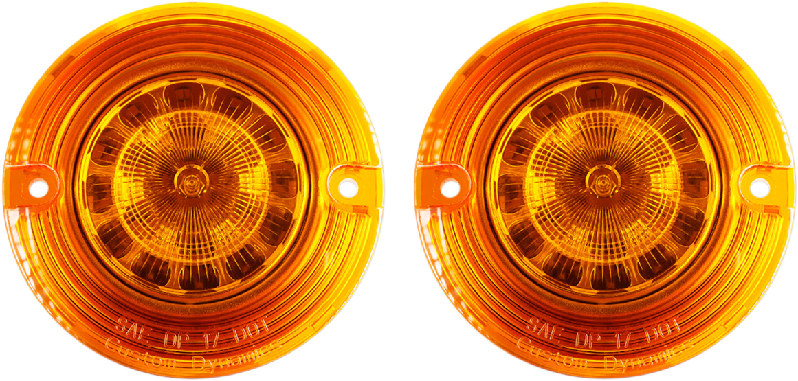 CUSTOM DYNAMICS ProBEAM Flat Turn 1156 Signal Inserts - Amber