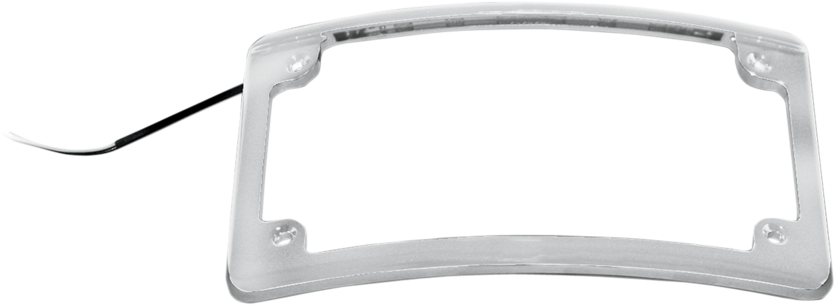 CUSTOM DYNAMICS Radius LED License Plate Frame - Chrome