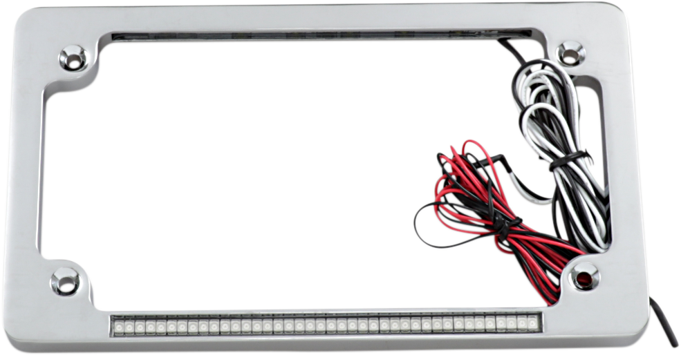 CUSTOM DYNAMICS Dual LED License Plate Frame - Flat