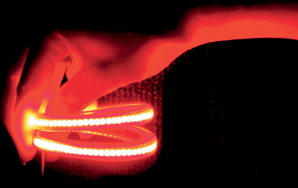 CUSTOM DYNAMICS TruFLEX Auxiliary 20 LED Light Strip - 3-3/8" - Red/Red