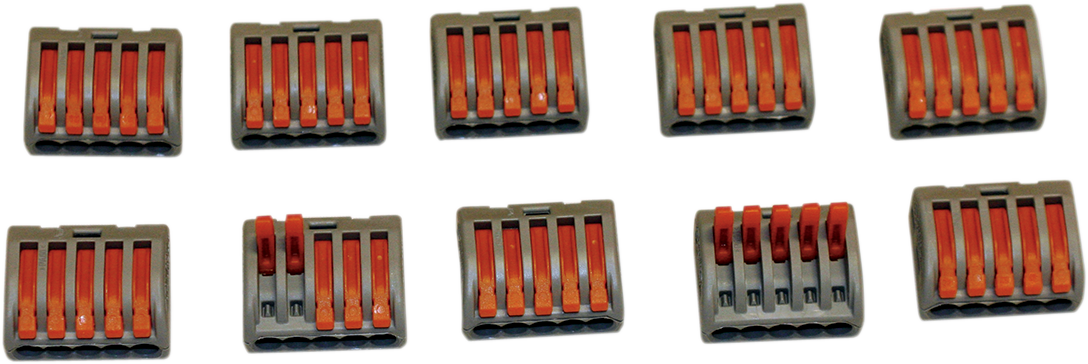 CUSTOM DYNAMICS Wiring Cage Clamps 5-Spot - 10-Pack