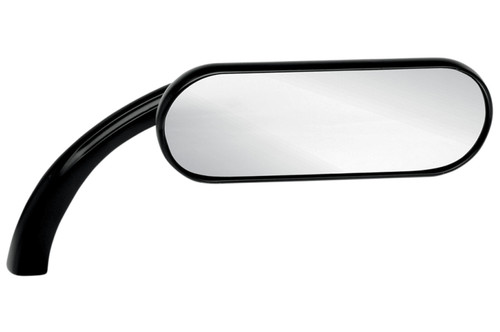 Arlen Ness Micro Mini Oval Black Right Mirror (13-413)