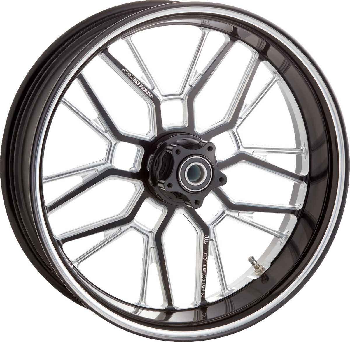 ARLEN NESS Split Spoke Forged Wheel - Black Anodized Contrast Cut - 18x5.5