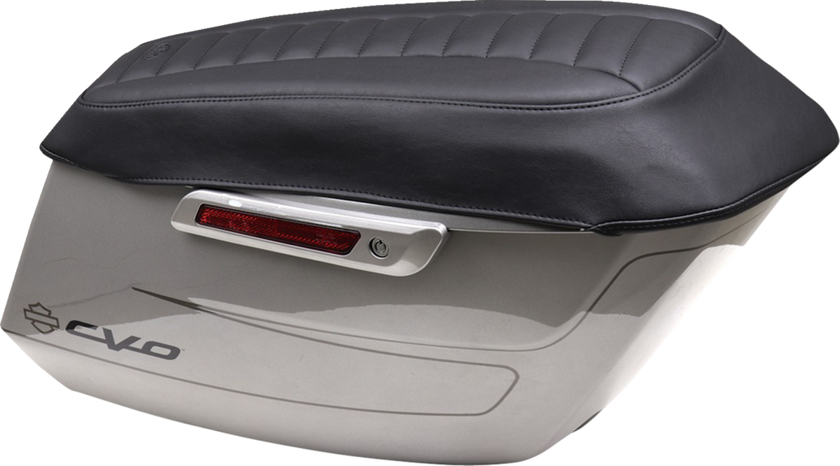 MUSTANG Saddlebag Lid Covers - Deluxe - Black - Touring '23.5-UP