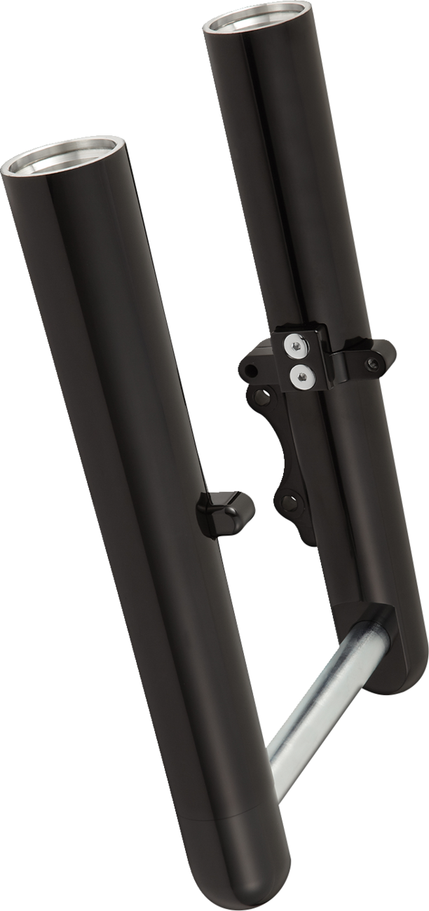 ARLEN NESS Custom Single Disc Hot Legs Fork Legs - Black Anodized - Smooth - FLH/FLT '24-'25