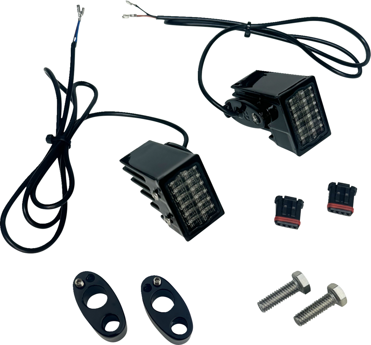 CUSTOM DYNAMICS LED Rear Turn Signals - Red - Smoke Lens