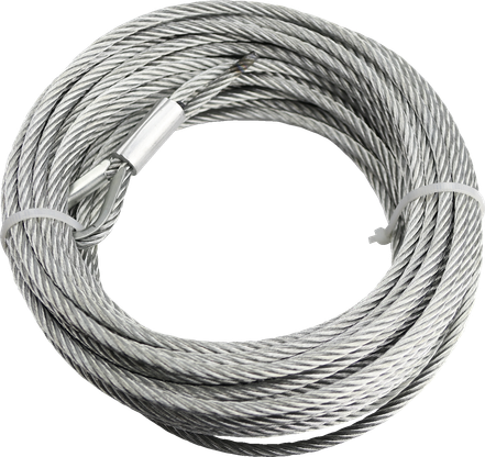 KFI Products Replacement Winch Steel Cable - 3/16” x 45.9’ - ATV - 2500-3500 lb.