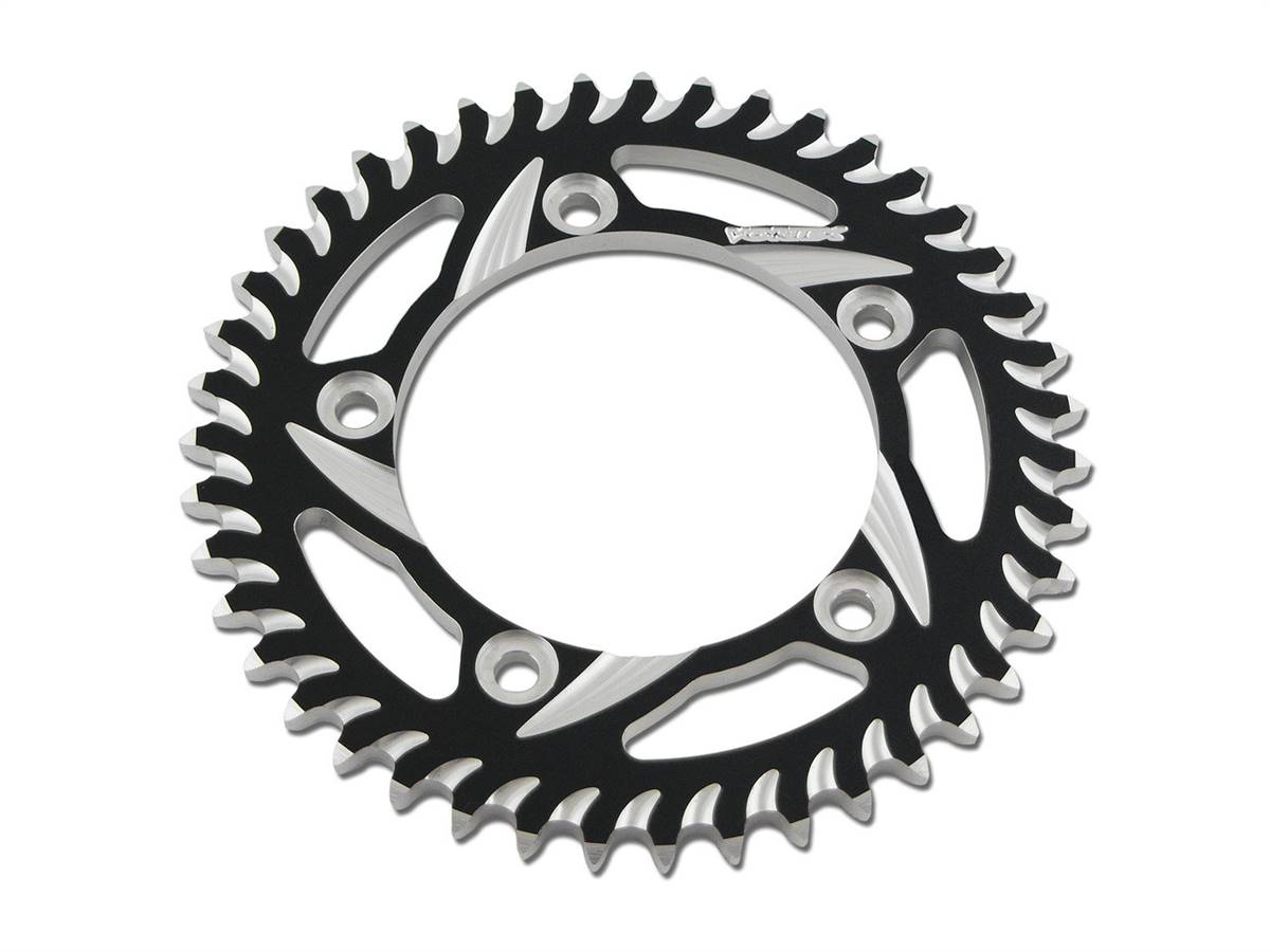 Brocks Vortex Rear Sprocket 45 Tooth Black & Silver 530 Chain Suzuki Hayabusa (99-07)