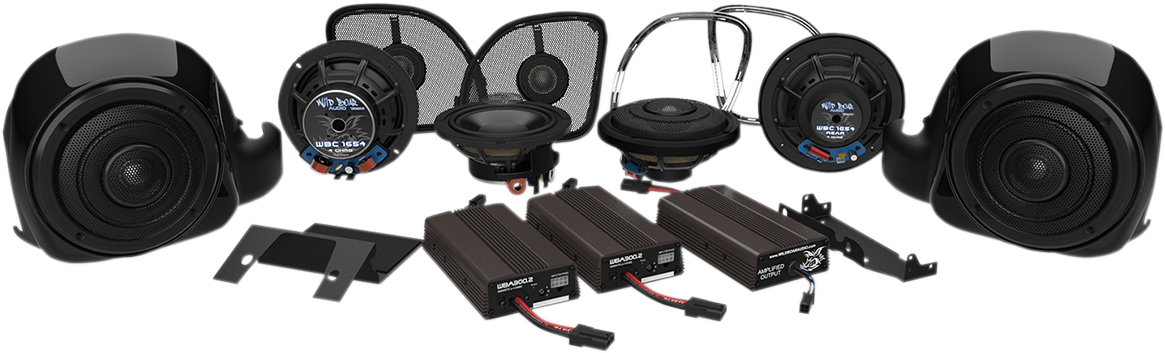 WILD BOAR AUDIO Whole Hog - 6 Speaker & 2 Amplifier Kit - 900W - Road Glide '16-'24
