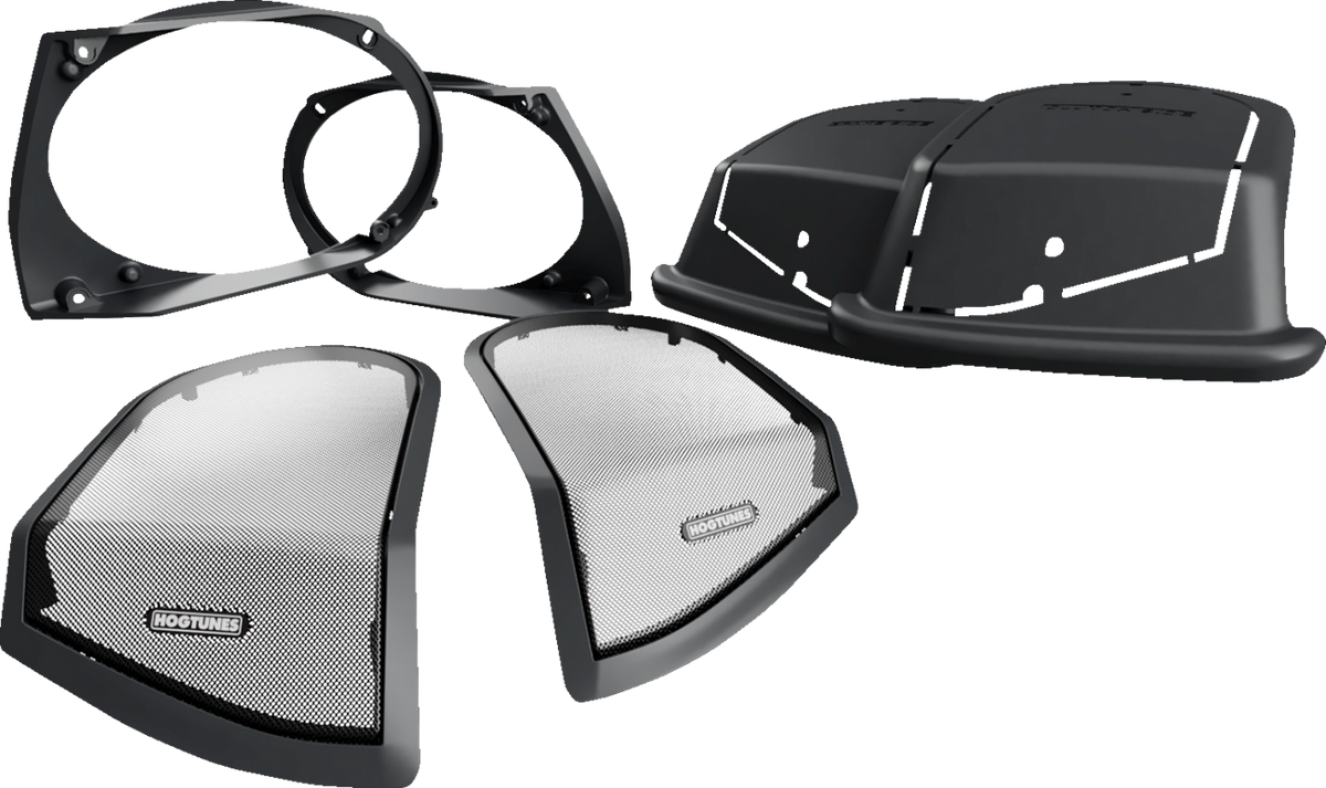 HOGTUNES Retro Lid-AA 6x9" Cut-In Saddlebag Lid Kit - '98-'13