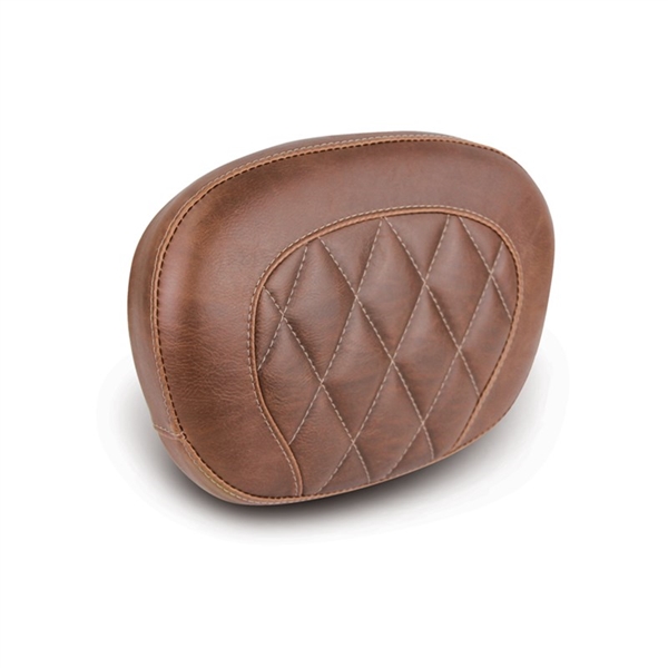 Harley Davidson FLHT & FLTR '97-'05 Brown Diamond Stitched Sissy Bar Pad 9"H x 12"W by Mustang