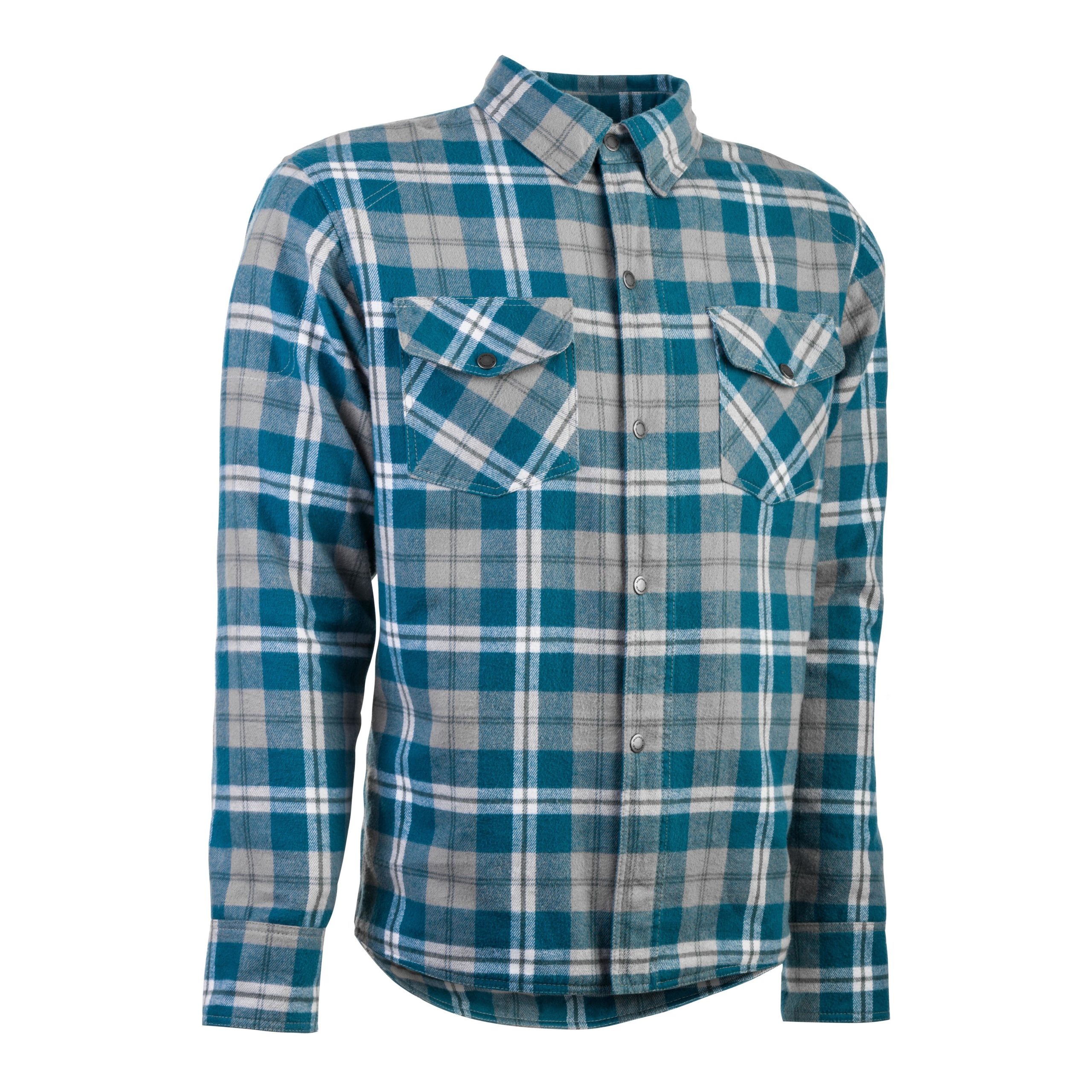 HIGHWAY 21 MARKSMAN FLANNEL GREY/BLUE LG - 489-1182L
