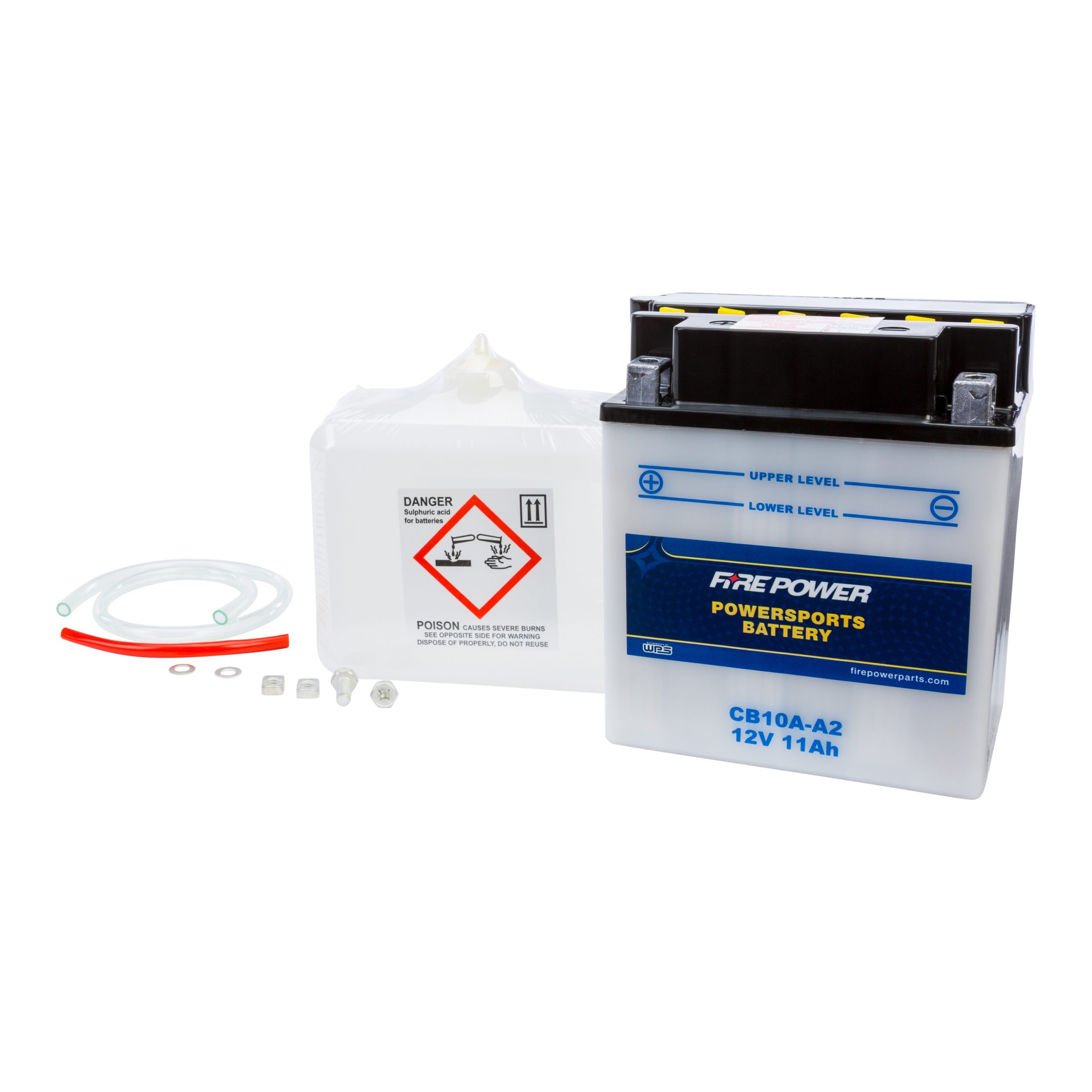 FIRE POWER BATTERY W/ACID CB10A-A2 12V HEAVY DUTY - 490-2177