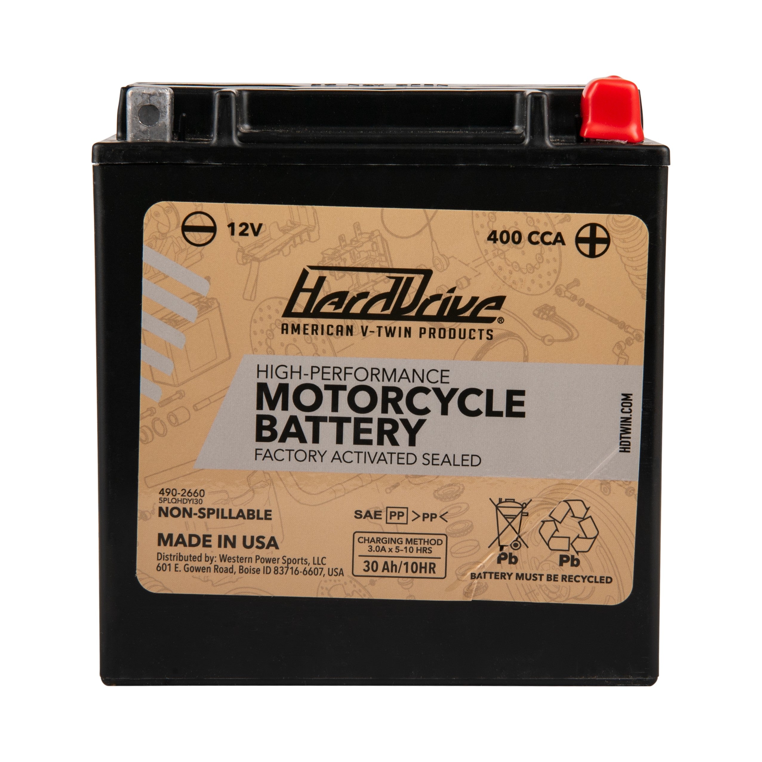 HARDDRIVE HIGH PERFORM BATTERY YIX30L CCA 400 - 490-2660