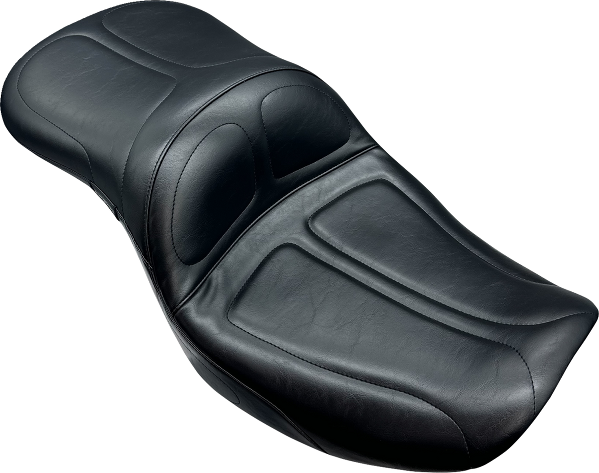 LE PERA Maverick Seat - without Backrest - Pleated w/ Gripp Tape - Black - Touring '23.5-UP