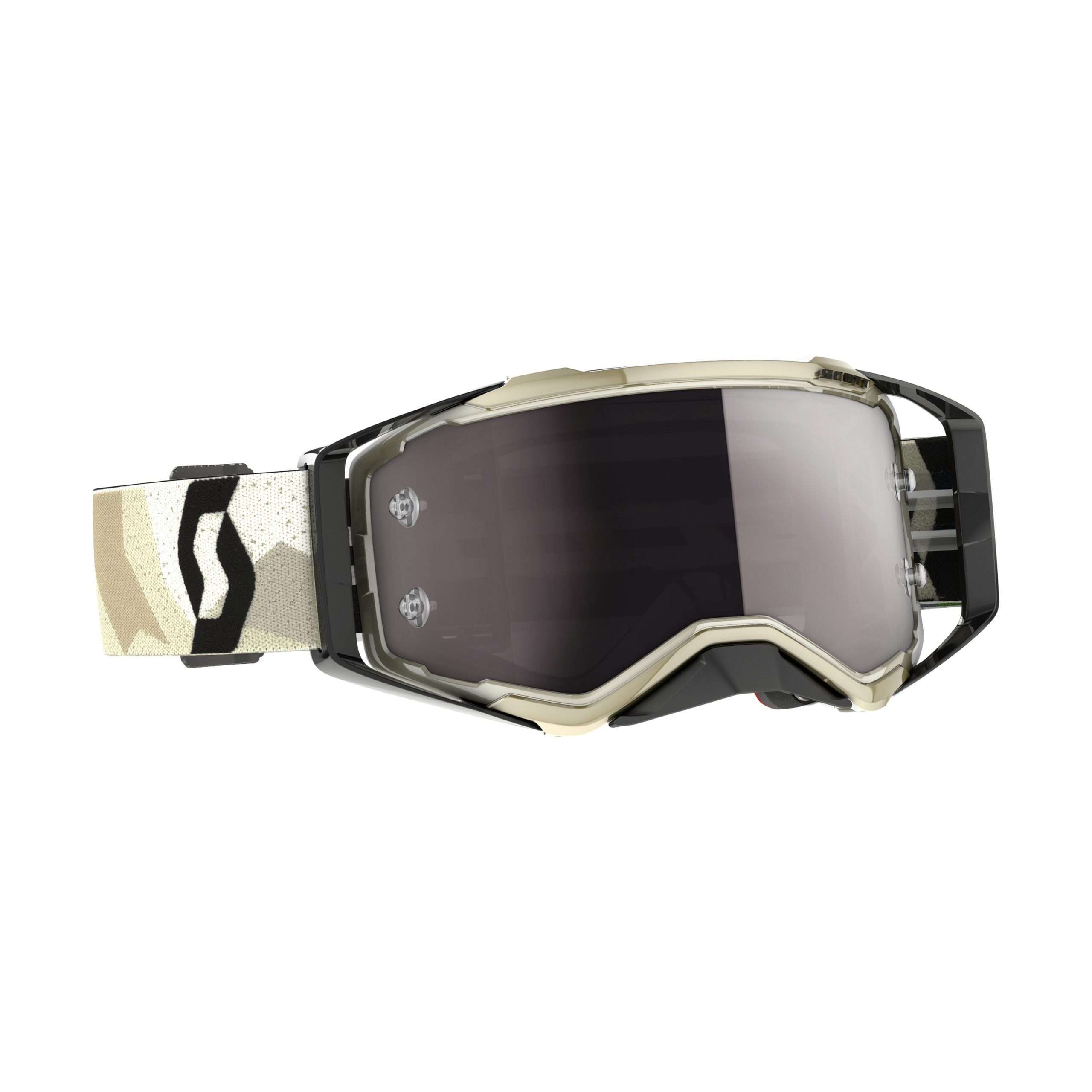 SCOTT PROSPECT CAMO GOGGLE BEIGE/ BLACK SILVER CHROME WORKS - 51-5514