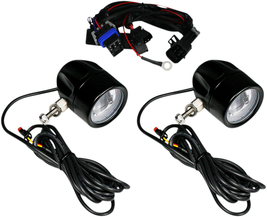 CUSTOM DYNAMICS ProBEAM LED Halo Fog Lamps - Indian - Black