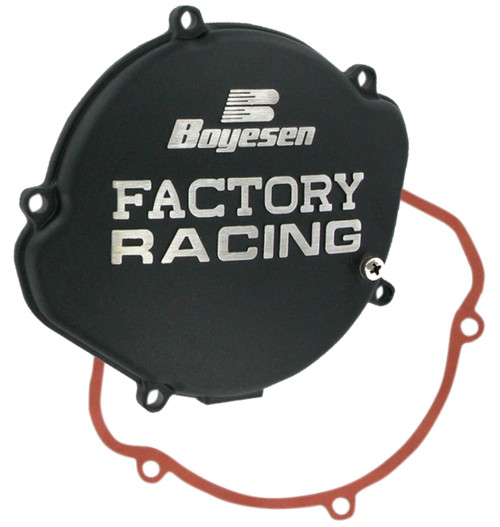Boyesen Factory Clutch Cover - Black - Honda CR125R - 1987-1999 (CC01B)