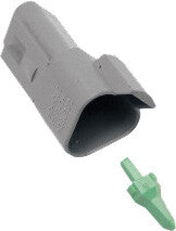 NAMZ CUSTOM CYCLE PRODUCTS 3-WIRE GRAY DEUTSCH RCPTCL DR-3G